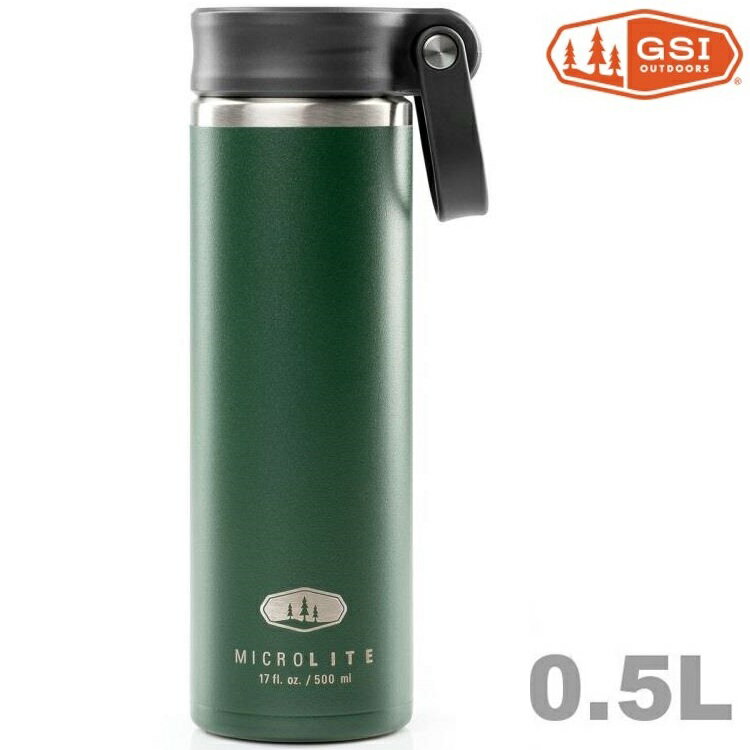 GSI MicroLite 500 Twist 輕量不銹鋼真空保溫瓶 0.5L 67183 綠