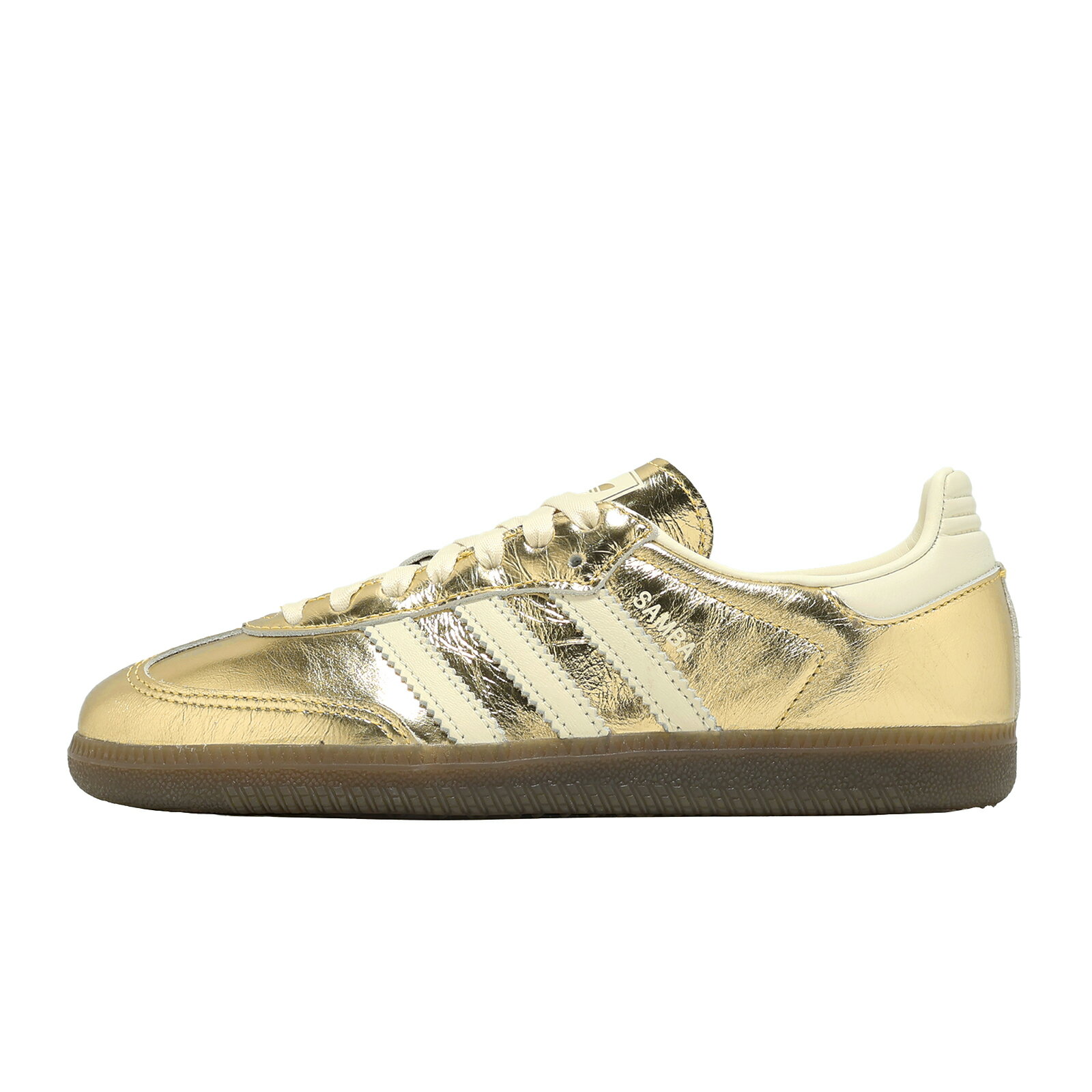 adidas 愛迪達 休閒鞋 Samba OG W 女鞋 金 亮皮 復古 膠底 德訓鞋 KJ7479