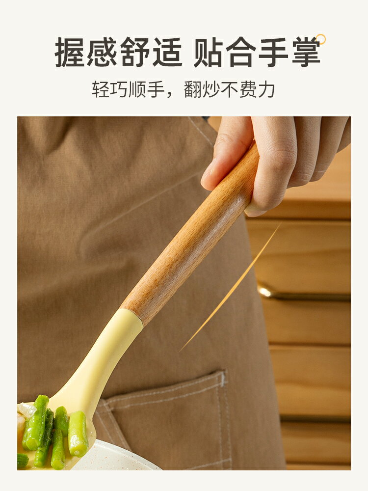 卡羅特矽膠鏟子家用炒勺不粘鍋專用炒菜矽膠鍋鏟不傷鍋食品級廚具
