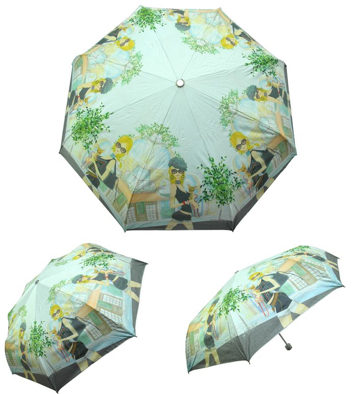 【海夫生活館】輕量 城市女孩 三折傘 雨傘(Lv0046) 共八款 5