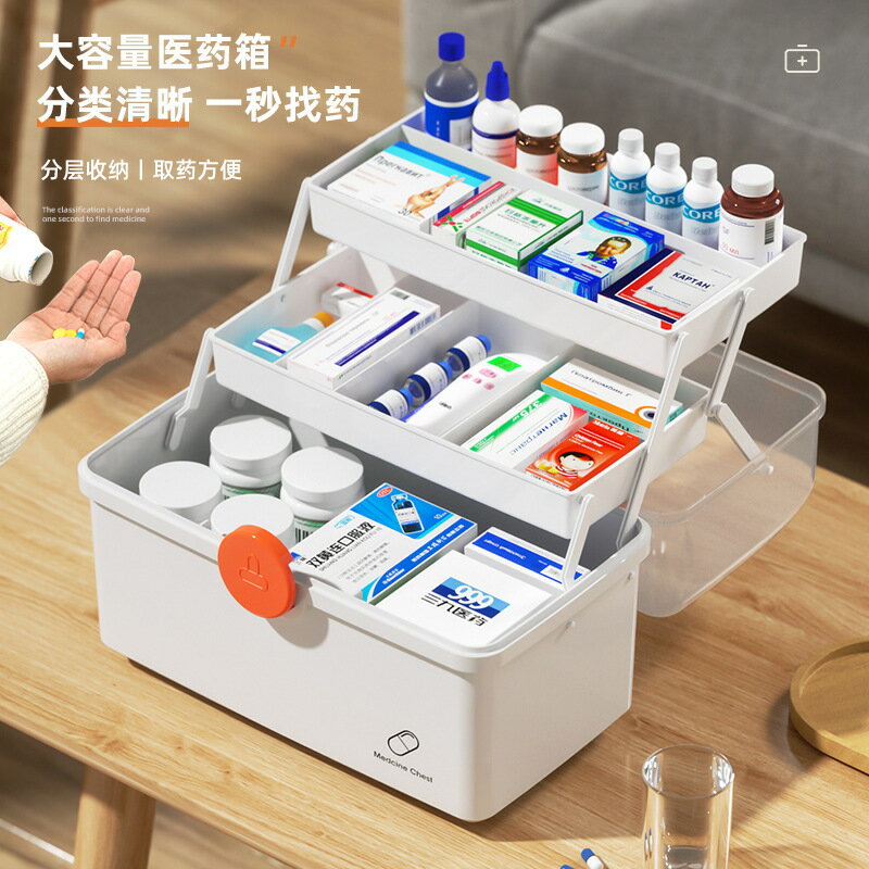 免運 家用藥箱家庭裝大容量家用多層藥品藥物收納盒兒童大號急救醫療周