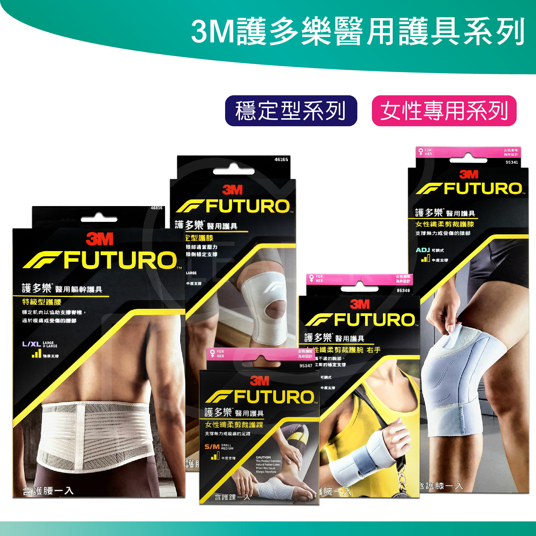 3M FUTURO 護多樂 醫療級 護具 護膝 護腰 護踝 穩定支撐 醫用護具