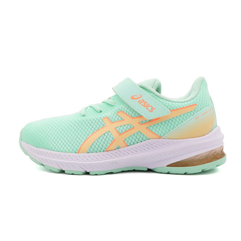 ASICS 亞瑟士 GT-1000 12 GS 魔鬼氈 慢跑鞋 中童 湖水綠 S0236 (1014A295-300)