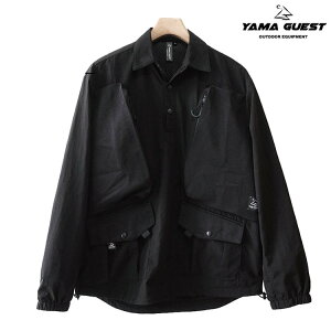 Yama Guest 山系防撕裂網布多袋衛衣/露營罩衫 TP11 黑色
