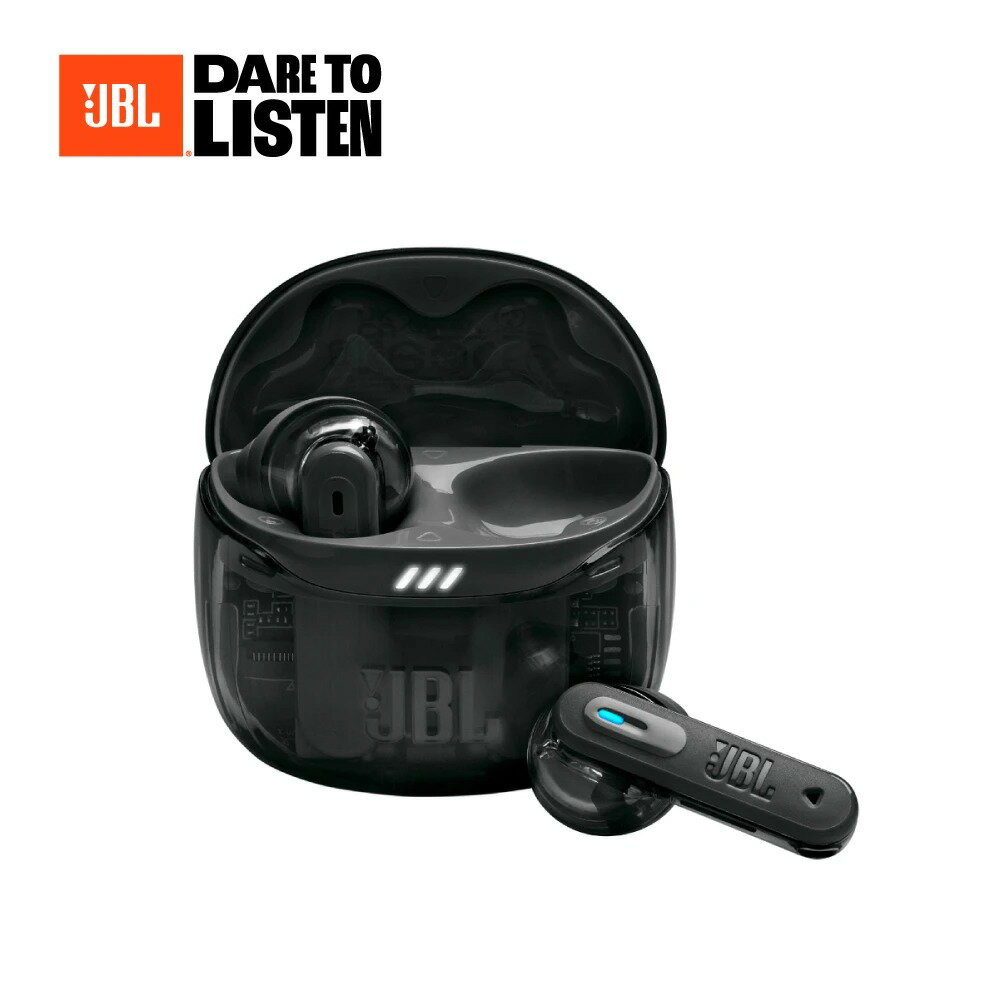 【JBL】Tune Flex 2 Ghost 真無線降噪藍牙耳機｜透黑【三井3C】