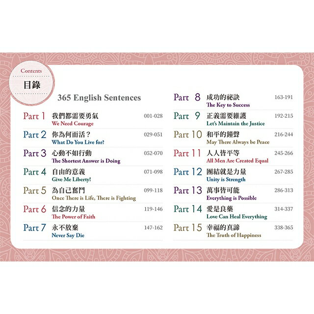 我的英語學習日曆 365句正能量名言 用英語打造更好的自己 樂天書城 Rakuten樂天市場