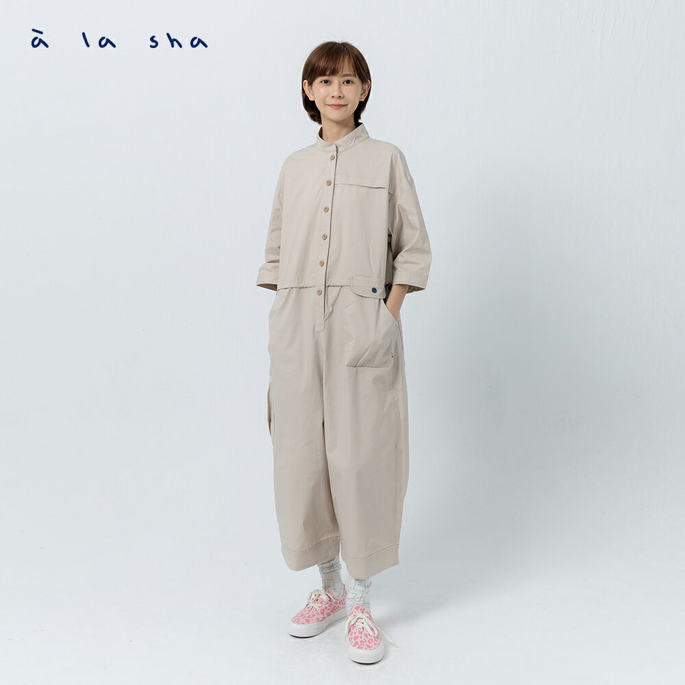 a la sha 工裝連身褲