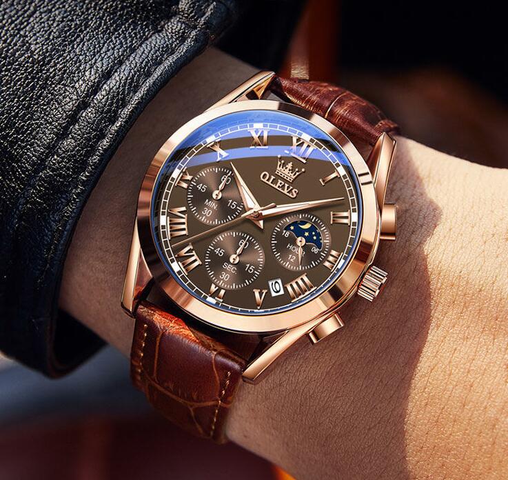 機械錶男錶手錶正品瑞士認證名牌手表男士時尚石英表真皮帶運動潮流男表學生品牌
