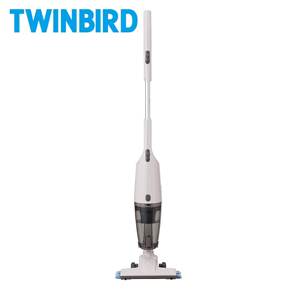 【日本TWINBIRD】吸拖兩用無線吸塵器-象牙白(TC-H107TWVO)