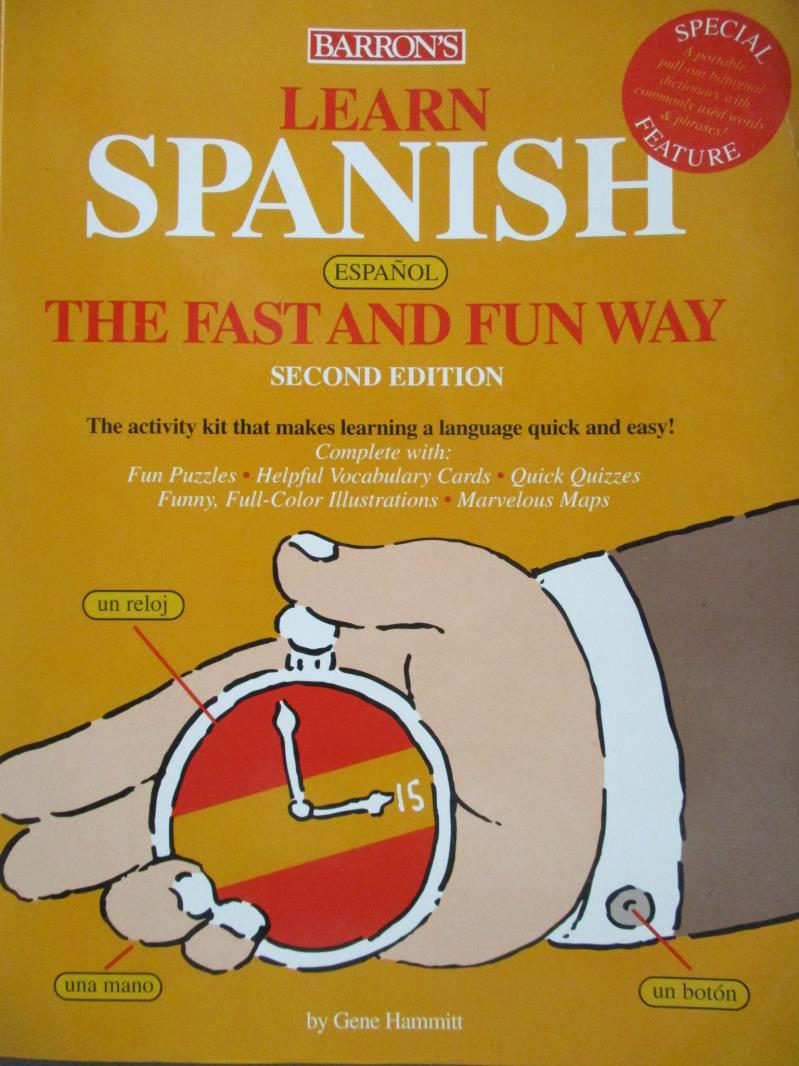 【書寶二手書T1／語言學習_ZBG】Learn Spanish-The Fast And Fun Way_2/e_Gene Hammit_附光碟