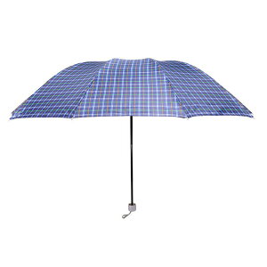 雨傘批發十骨加大銀膠格子雨傘定制折疊遮太陽雙人商務晴雨兩用傘