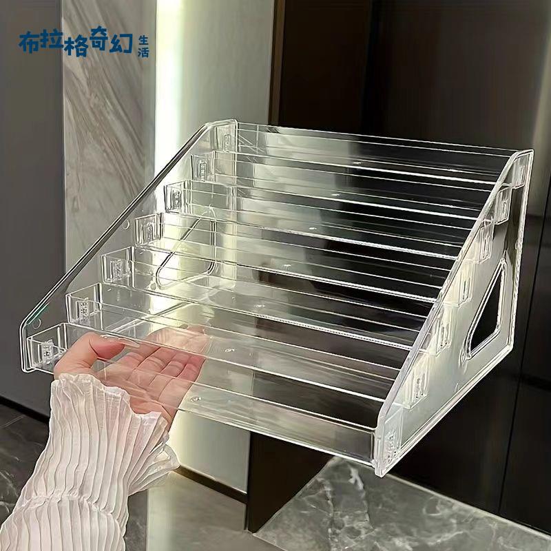 【布拉格】 眼影盤 收納盒 氣墊粉餅亞克力展示架桌面 整理化妝品指甲油口紅組裝 工廠直發 可免運[dz0319]