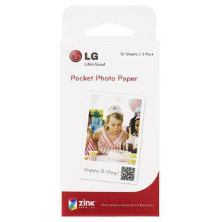 【中壢NOVA-水世界】LG Pocket photo PD239 / PD233 隨身相片印表機【專用相紙 30張入】