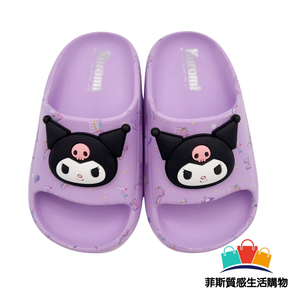 庫洛米碎花女童拖鞋 - 酷洛米 童鞋 三麗鷗童鞋 輕量拖鞋 女童鞋 嬰幼童鞋 三麗鷗 中大童 拖鞋 庫洛米 卡通拖鞋 大童鞋 卡通童鞋 兒童拖鞋 中童鞋 三麗鷗拖鞋 三麗鷗明星