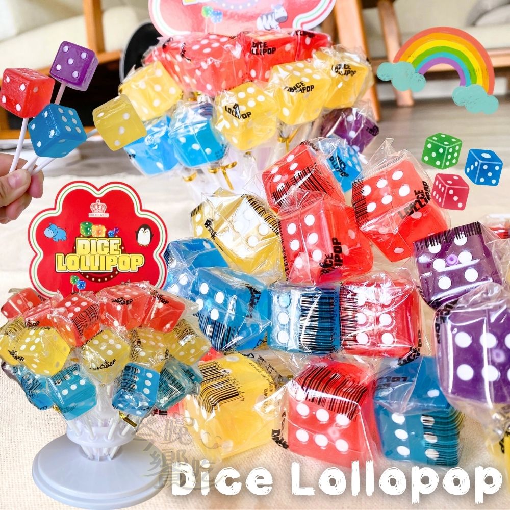 今年最酷炫 沒看過的超可愛骰子樹!!  骰子棒棒糖(株)840G (28G*30支/株) 3