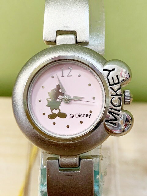 【震撼精品百貨】米奇/米妮 Micky Mouse 日本迪士尼米奇鐵錶/手錶-圓粉#21600 震撼日式精品百貨