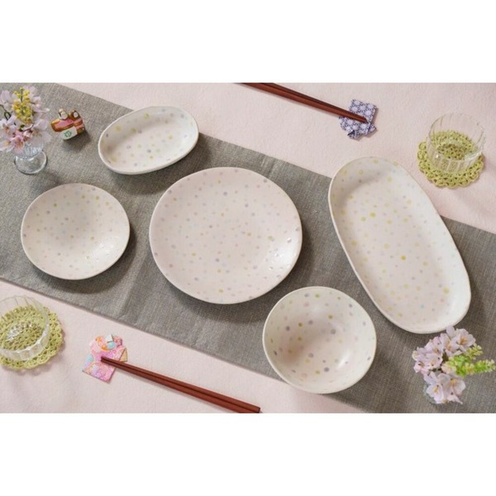 日本製造 美濃燒 文山窯圓點造型陶瓷餐具 Spray 餐盤 陶瓷碗 沙拉碗 點心碗 魚盤 蛋糕盤 麵包盤 - 現貨 文山窯 日本製 美濃燒 餐盤 盤子 碗 陶瓷碗 陶瓷盤 日本 代購 熱銷商品 JAPAN