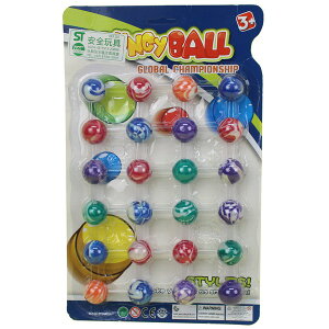24入彈力球 小 跳跳球 NO.G5 直徑約2.5cm/一卡24顆入(促100) 彈跳球童玩 橡膠球玩具-奇-創