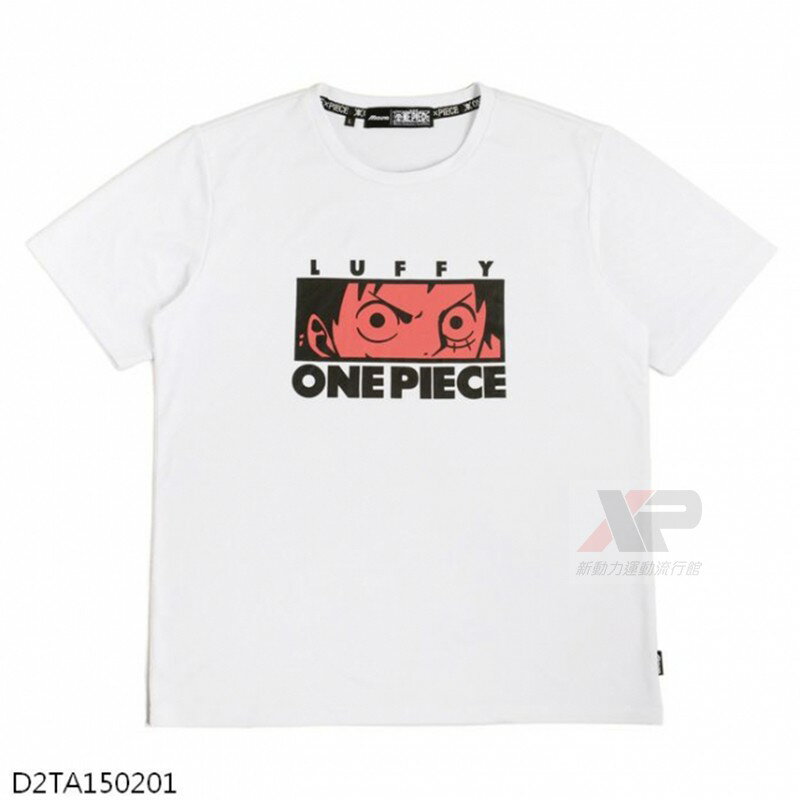 【美津濃 X 航海王】ONE PIECE 海賊王 航海王 休閒短T 短袖T恤-魯夫  D2TA150201 現貨 白