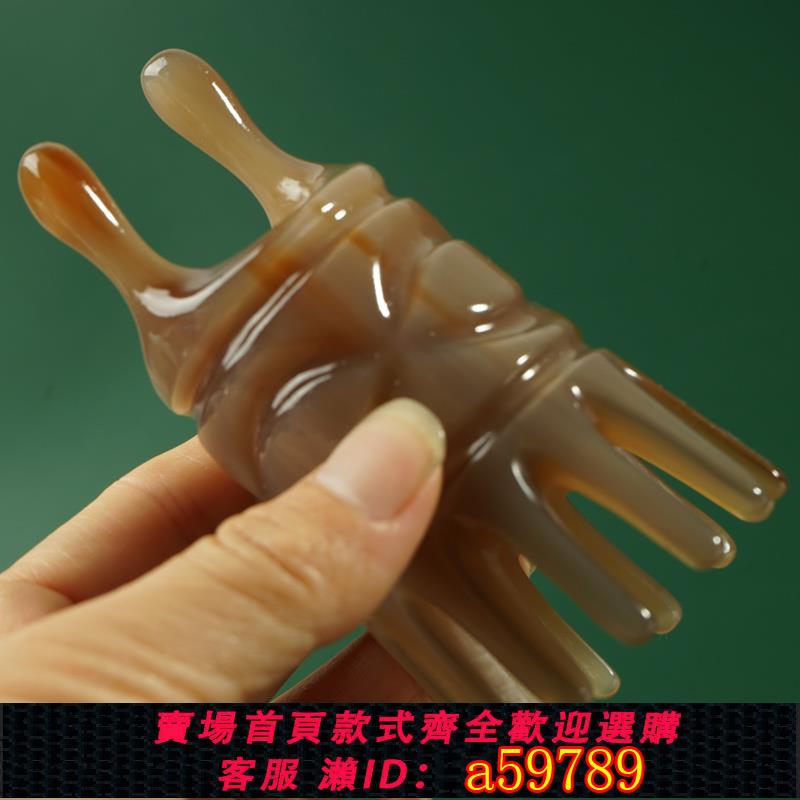 【臺灣公司 可打統編】天然牛角梳純按摩洗頭梳抓頭皮鼻樑美鼻搓耳朵多功能刮痧按摩器厚