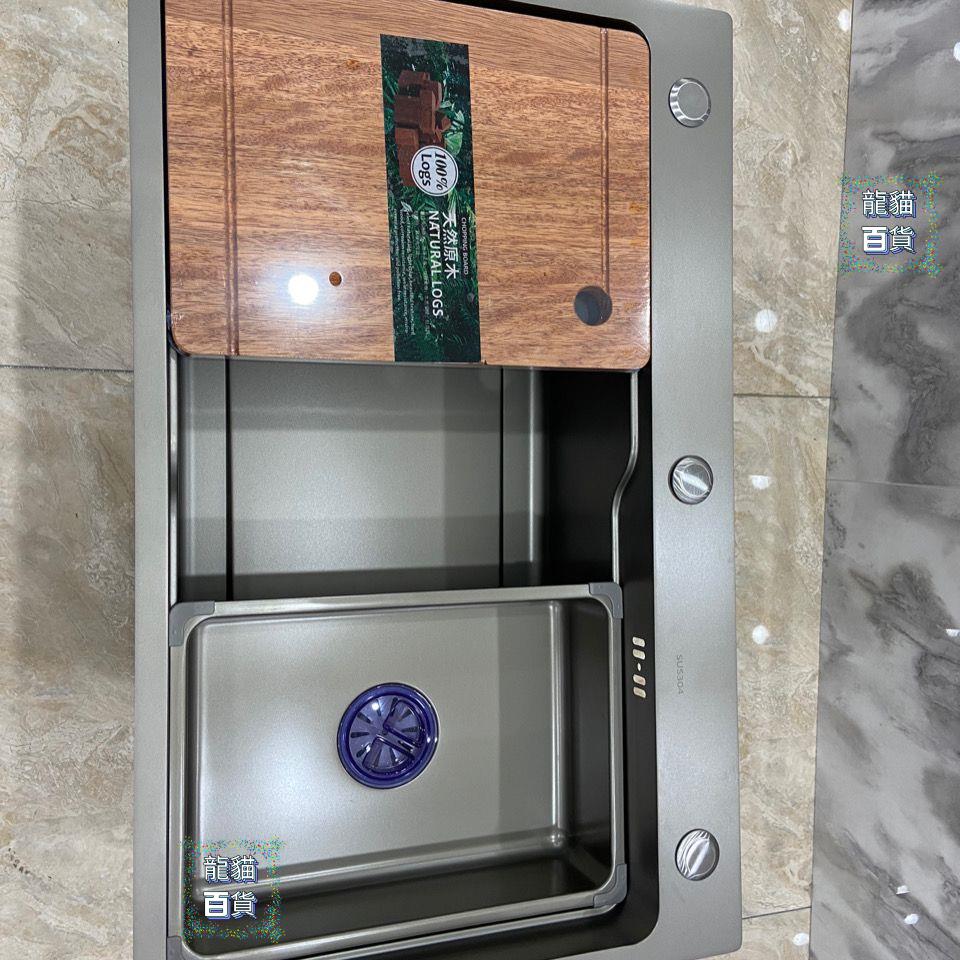 水槽 304槍灰納手工水槽68467546兩種尺寸選配臺控下水