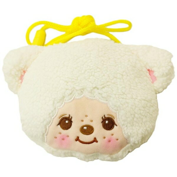 【震撼精品百貨】monchhichi_夢奇奇~日本 夢奇奇拉鍊零錢包覆繩-綿羊*05360