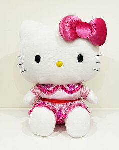 【震撼精品百貨】Hello Kitty 凱蒂貓~日本SANRIO三麗鷗 KITTY32吋絨毛玩偶娃娃-洋裝*15023