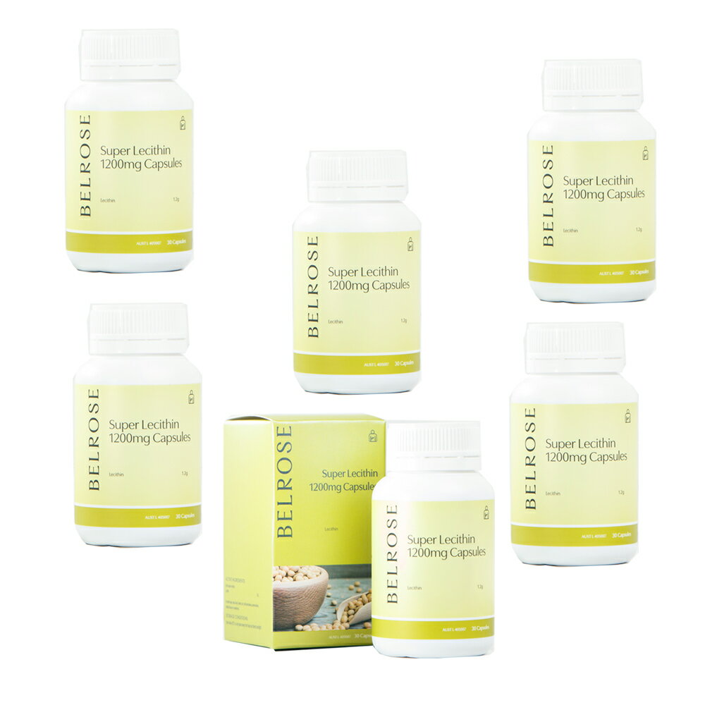 澳洲Belrose 頂級卵磷脂膠囊(6入組 30顆/瓶)  即期品-2026年3月到期