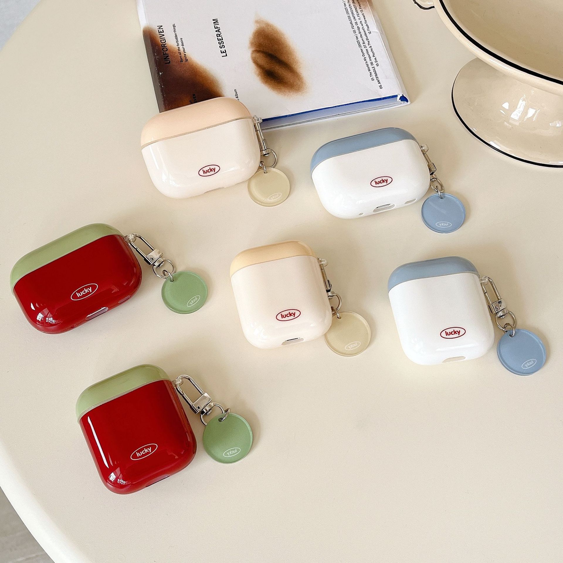 適用AirPods1/2/34代蘋果AirPods Pro2簡約無線藍芽耳機套保護殼