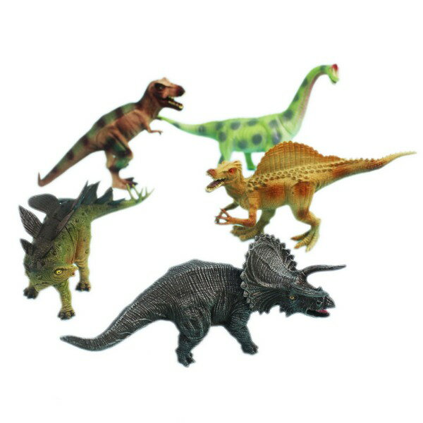 大5隻入恐龍公仔 KL8-006 仿真恐龍模型/一袋入(促350) 軟質空心侏羅紀恐龍玩具~生KL8-006(K2394)
