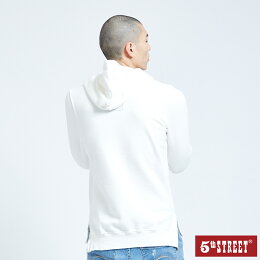 厚長袖T恤-白色