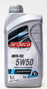 ARDECA MOTO-TEC 5W50 4T 合成機油 機車用【最高點數22%點數回饋】