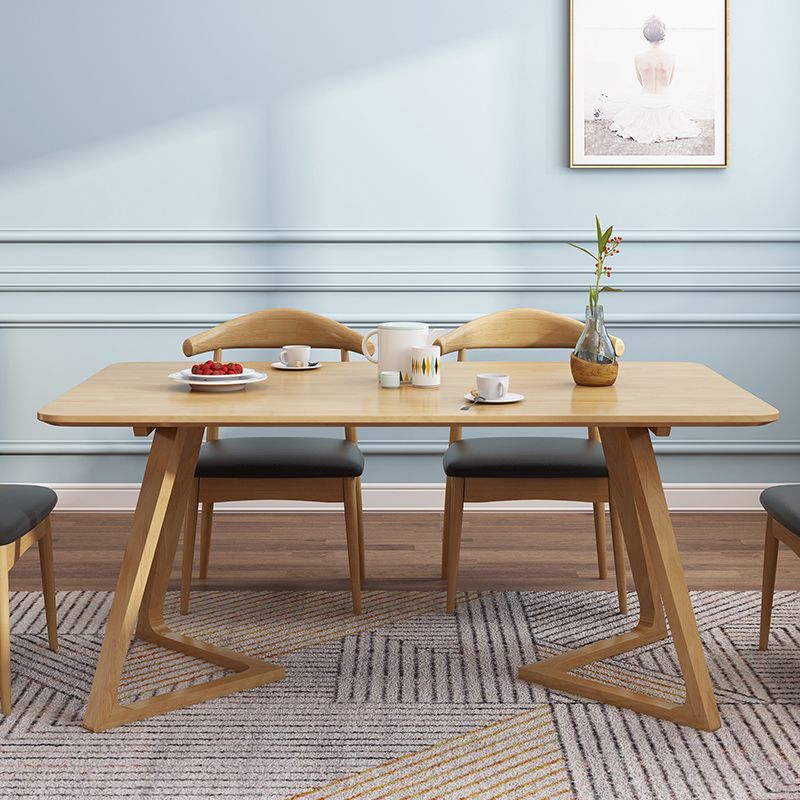 北歐中式家用簡約實木長條客廳餐桌椅組合鐵藝復古咖啡奶茶店桌椅