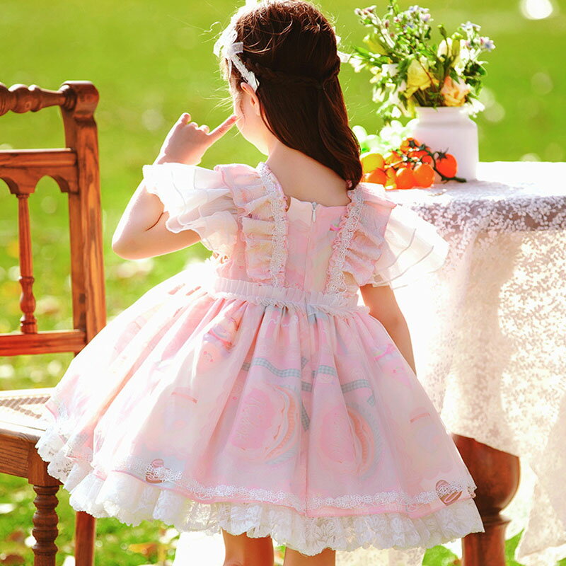 公主裙洛麗塔女童連衣裙2022新款夏季洋氣周歲禮服女寶寶夏款裙子