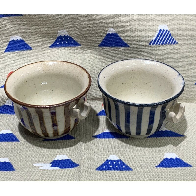 日本製 手繪十草片口 迷你茶海  （青）  （赤） 尺寸:7.5*5公分