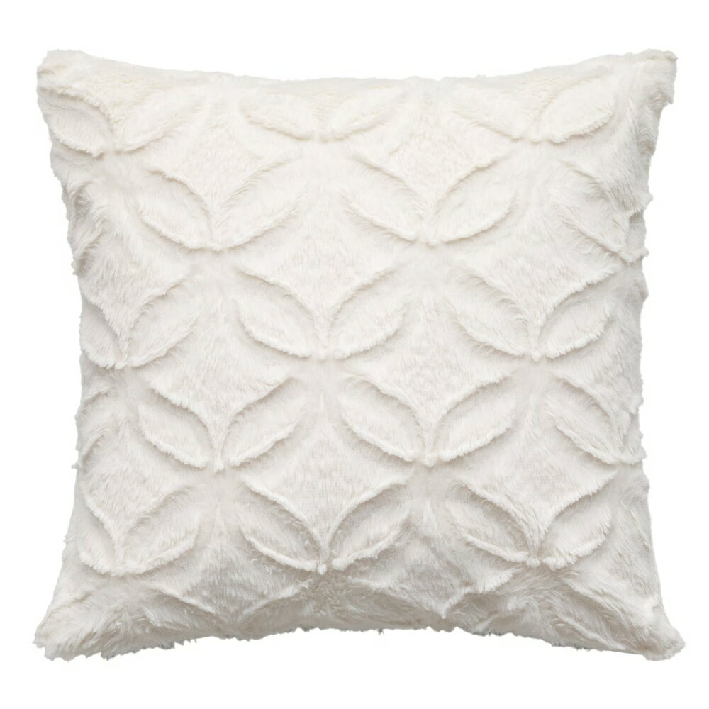 【DECO HOME商品】抱枕套 FLOWER FUR SC181 IV(DH) NITORI宜得利家居