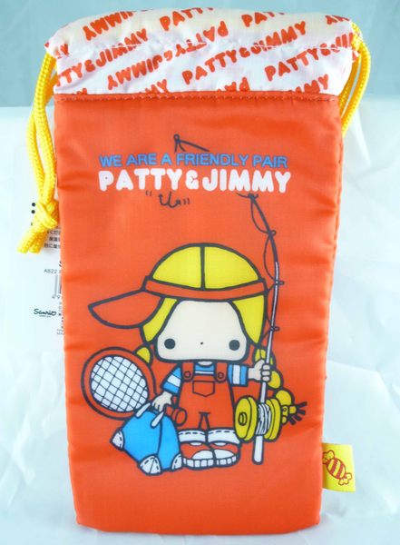 【震撼精品百貨】Patty & Jimmy 束口瓶裝袋縮口防水袋 紅白 震撼日式精品百貨
