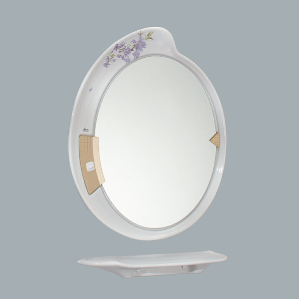 HCG陶瓷化妝鏡(附平台)560x700mm /BA2832(AL)