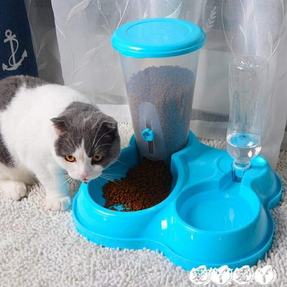 餵食器 貓碗雙碗自動飲水狗碗自動喂食器寵物用品貓食盆狗食盆貓咪用品 全館免運