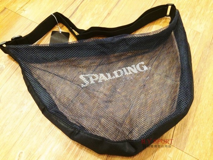 【H.Y SPORT】斯伯丁SPALDING SPB5321N62 高級單顆裝 籃球袋/輕便型籃球網袋.置鞋袋.衣物袋