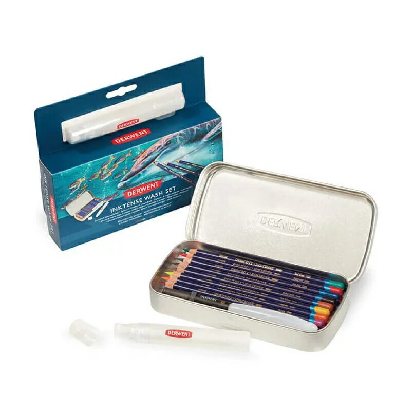 【DERWENT 德爾文】 INKTENSE 水墨色鉛隨身組附水筆噴水器 DW2302584【領券滿額再折千8/31止】