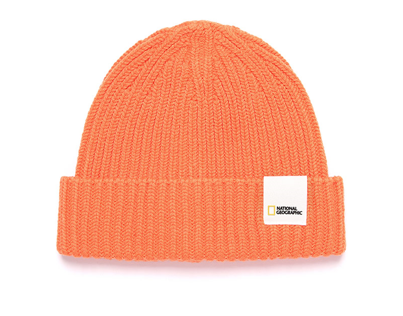【毒】National Geographic 國家地理 Watch basic beanie 毛線帽 橘色 中性【領券折222｜Cube卡+APP下單最高10%回饋】