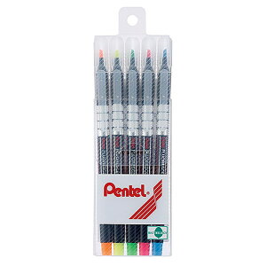 Pentel 螢光筆(5色組) S512-5【九乘九購物網】