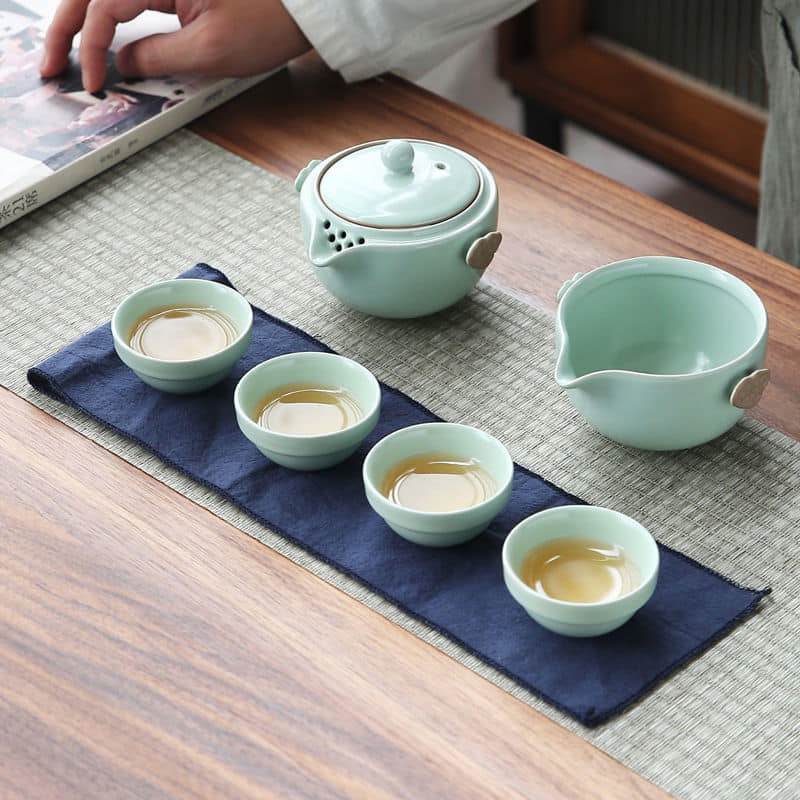 汝窯旅行功夫茶具套組