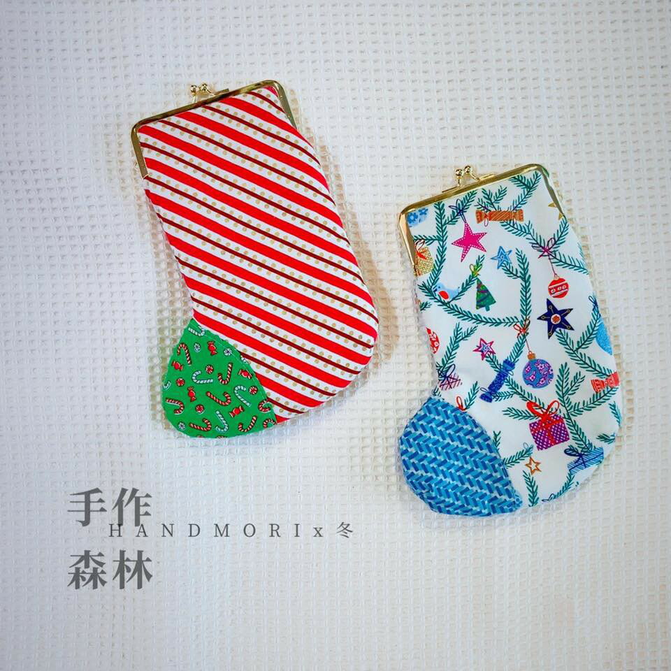 手作森林 品牌原寸紙型- 聖誕襪口金包 口金包 Christmas