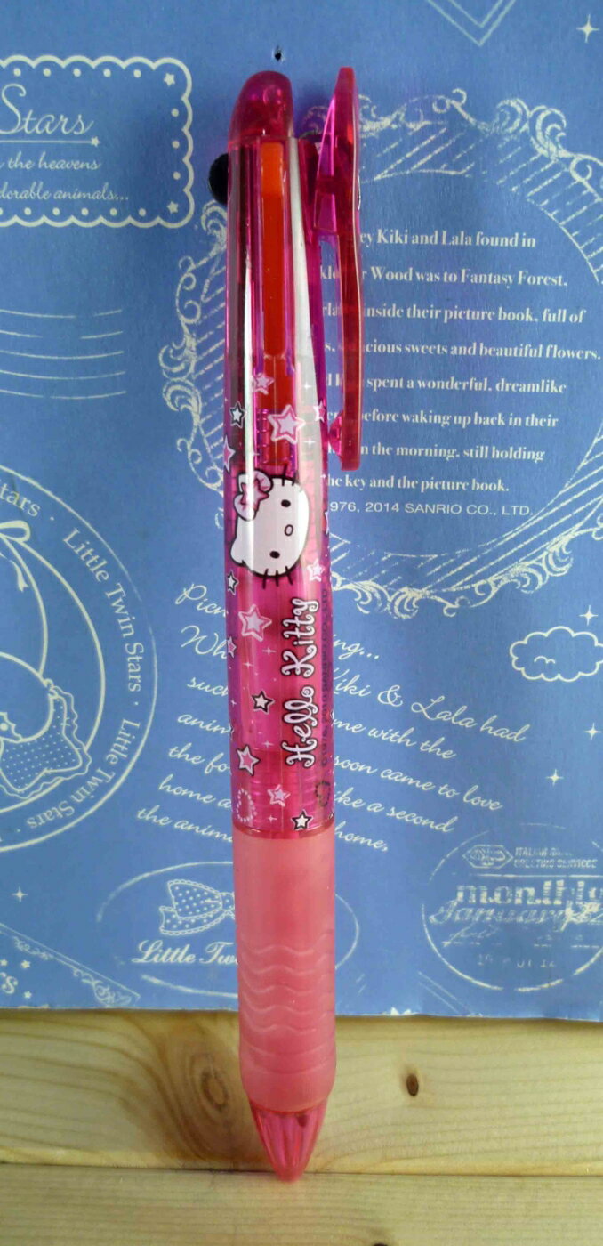【震撼精品百貨】Hello Kitty 凱蒂貓 KITTY多色原子筆-3色-星星圖案 震撼日式精品百貨