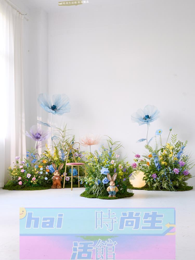 免運 可開發票 模擬假花植物造景室內外大型花藝景觀佈置櫥窗直播間綠植裝飾擺件