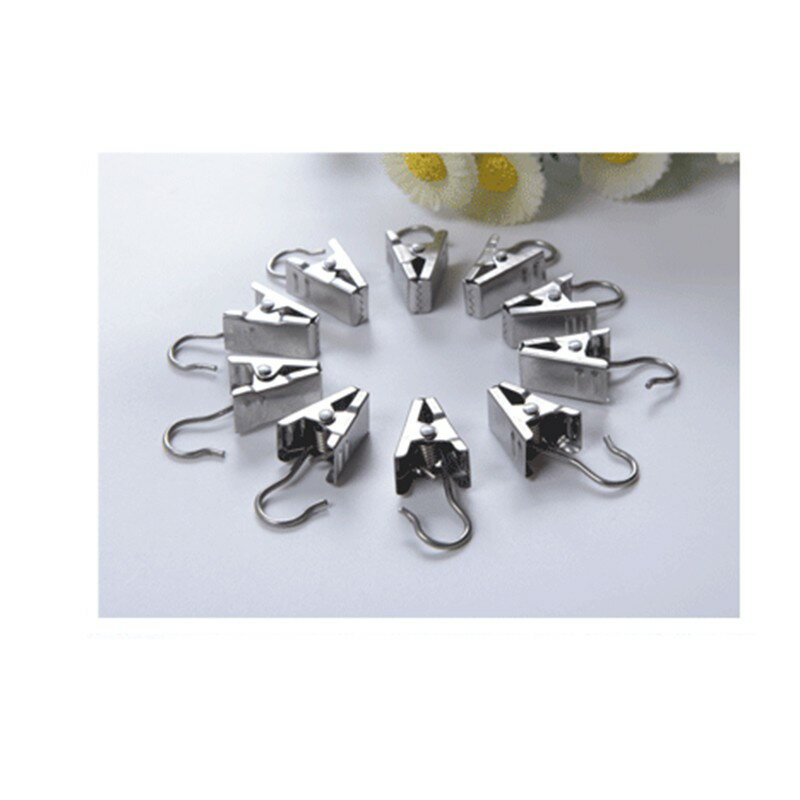 窗簾掛夾【A022】台灣出貨 居家  窗簾夾 窗簾掛勾 小夾子 浴簾夾 照片夾 窗簾配件 掛夾 背景布夾掛毯夾 4