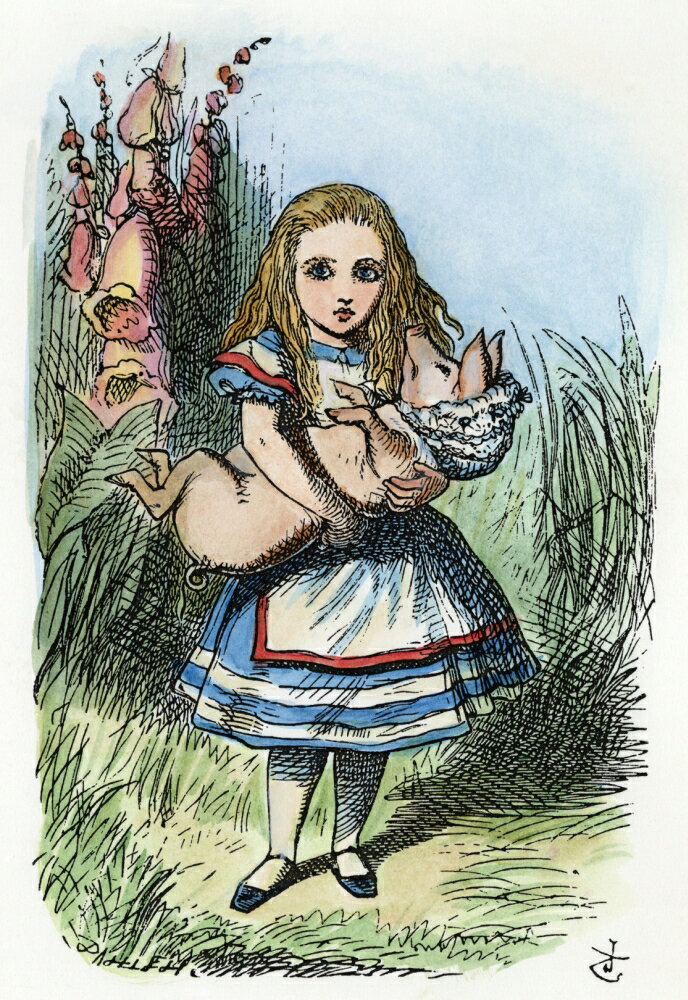 Posterazzi: Carroll Alice 1865 Nalice With The DuchessS Baby ...