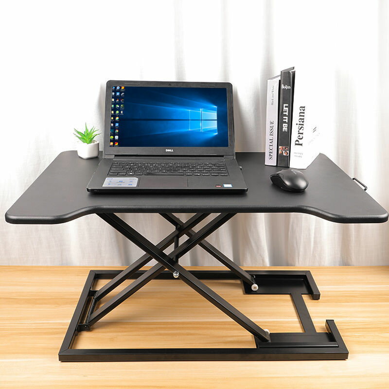 站立式可升降電腦桌折疊筆記本電腦支架桌上桌移動站立工作臺